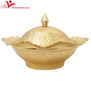 قیمت و خرید قندان بیضی طلایی زارا